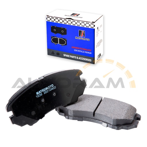 [M1039-SM] Pastillas de Freno Semi-metálica Delanteras Hyundai / Kia / Chery / Changan / Dongfeng