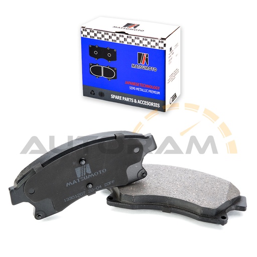 [M1070-SM] Pastillas de Freno Semi-metálica Delanteras Chevrolet Orlando / Cruze