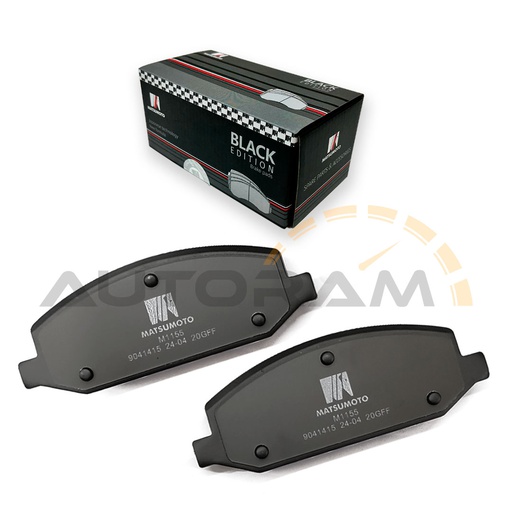 [M1155-BK] Pastillas de Freno Black Edition Delanteras Chevrolet Sail
