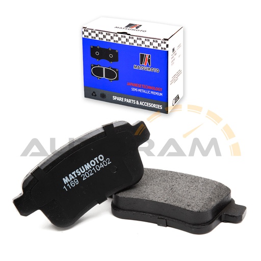 [M1169-SM] Pastillas de Freno Semi-metálica Traseras Mercedes Benz / Renault