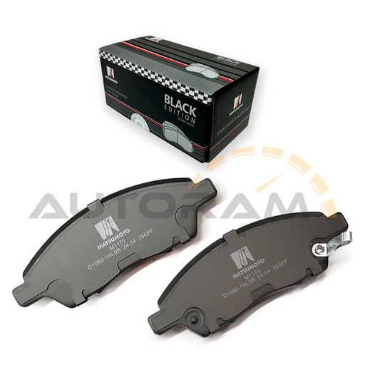 [M1175-BK] Pastillas de Freno Black Edition Delanteras Nissan