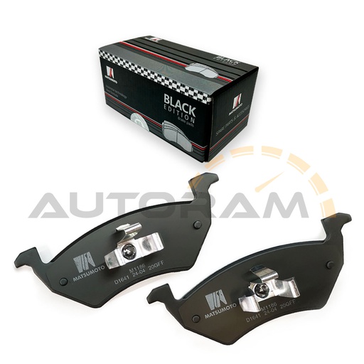 [M1186-BK] Pastillas de Freno Black Edition Delanteras Volkswagen / MG