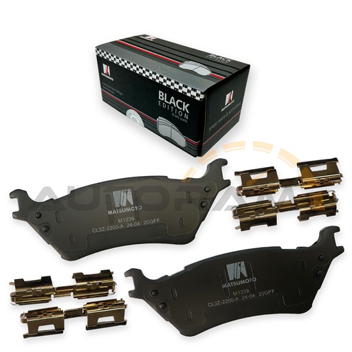[M1239-BK] Pastillas de Freno Black Edition Traseras Ford F-150