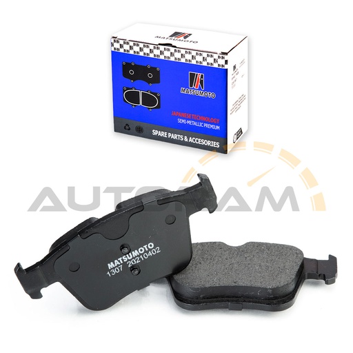 [M1307-SM] Pastillas de Freno Semi-metálica Traseras Audi / Volkswagen / MG / Seat