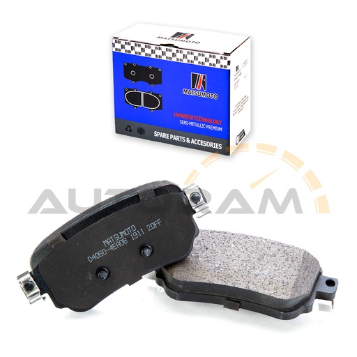 [M1335-SM] Pastillas de Freno Semi-metálica Traseras Nissan / Renault