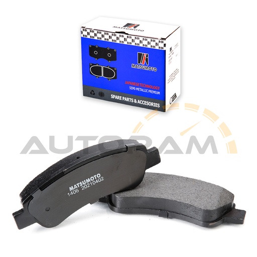 [M1406-SM] Pastillas de Freno Semi-metálica Traseras Citroen / Fiat / Peugeot