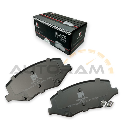 [M1432-BK] Pastillas de Freno Black Edition Delanteras JAC