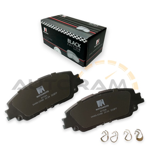 [M1526-BK] Pastilla de Freno Black Edition Delanteras Toyota / Daihatsu / Lexus