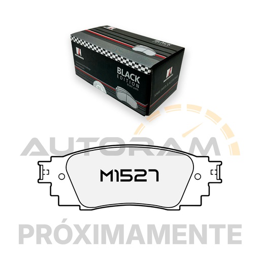 [M1527-BK] Pastilla de Freno Black Edition Delanteras Toyota / Lexus