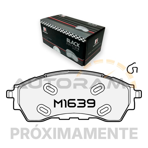 [M1639-BK] Pastillas de Freno Black Edition Delanteras Ford / Volkswagen