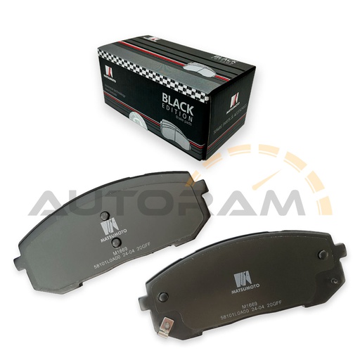 [M1669-BK] Pastillas de Freno Black Edition Delanteras Hyundai / Kia